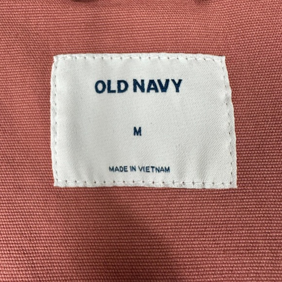 Old Navy Womens Canvas Utility Field Zip Jacket Size M Pink Military Barn Chore - Picture 10 of 15
